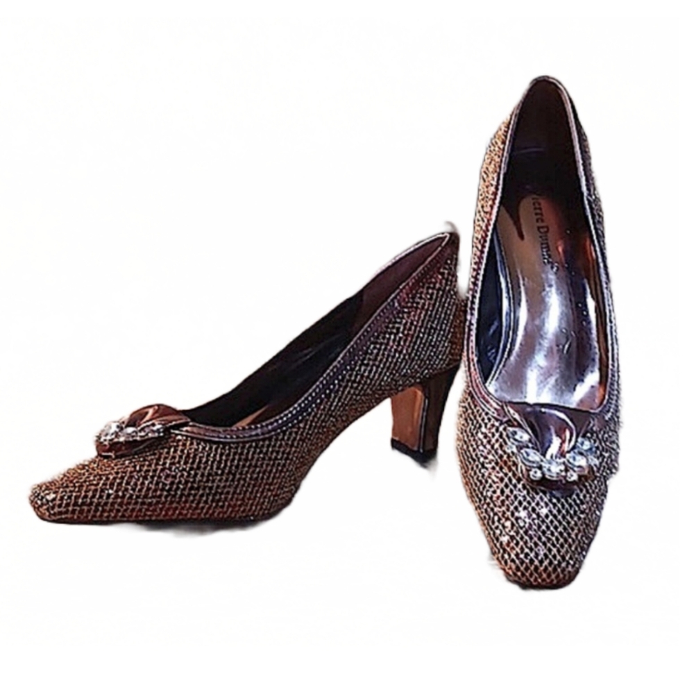 PIERRE DUMAS "WALTZ" SPARKLY PUMPS (7)